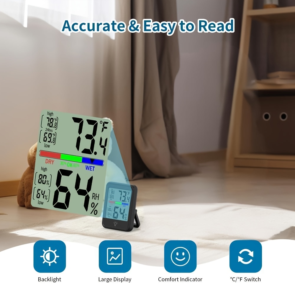 1pc Digital Thermometer Hygrom - đánh giá và giá Thermometer Digital